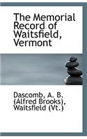 The Memorial Record of Waitsfield, Vermont