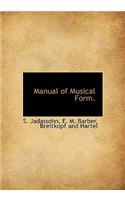 Manual of Musical Form.