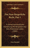 Neue Burgerliche Recht, Part 1