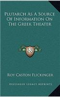 Plutarch as a Source of Information on the Greek Theater