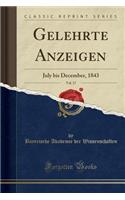 Gelehrte Anzeigen, Vol. 17: July Bis December, 1843 (Classic Reprint)