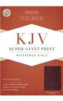 KJV Super Giant Print Reference Bible, Burgundy Leather