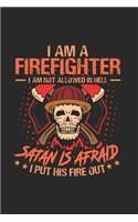 Proud Firefighter Notebook: Diary Journal 6x9 inches with 120 Dot Grid Pages