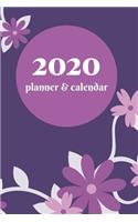 2020 Planner & Calendar - floral design - organize your life!: 6x9, 100 pages, organizer, 100 pages, my weekly, daily, notes, monthly, yearly, book