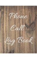 Phone Call Log Book
