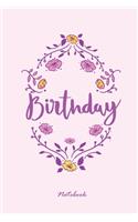 birthday notebook: Birthday Notebook - Paper Notebook- For Chritsmas day