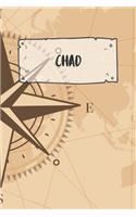 Chad: Ruled Travel Diary Notebook or Journey Journal - Lined Trip Pocketbook for Men and Women with Lines