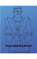 Primary Composition Notebook: Frankenstein Halloween Primary School Practice Paper