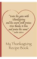 My Thanksgiving Recipe Book