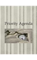 Priority Agenda: Daily Priorities Journal Notebook for Work Priority Important Tasks Tracker Blank Pages With Prompts for Office To-Do List Daily Schedule Action Wor