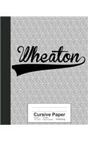 Cursive Paper: WHEATON Notebook(4145 Weezag Cursive Paper Notebook)