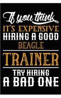 If you think it's expensive Hiring a good Beagle Trainer Try Hiring A Bad One: Beagle Training Log Book gifts. Best Dog Trainer Log Book gifts For Dog Lovers who loves Beagle. Cute Beagle Trainer Log Book Gifts is the perfect g