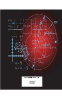 Math Notebook Cornell Notes & 4x4 Graph Paper 8.5"x11" 150 Pages
