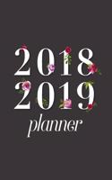 2018 2019 Planner, 18 Month Weekly & Monthly Planner - 2018-2019: Floral Text, July 2018 - December 2019, 6" x 9"(2018 2019 18-Month Daily Weekly Monthly Planner, Organizer, Agenda and Calendar)