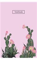 Notebook: Cacti Succulent Graph Paper Notebook Journal 120 Page Softcover - 5 Squares Per Inch Graph Paper - 6x9 Blank 5x5 Graph Workbook for Math & Science, 