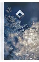 Minimalist Journal: Artsy College Ruled Notebook - Ice Bokeh, 6 x 9