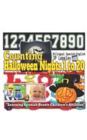 Counting Halloween Nights 1 to 20. Bilingual Spanish-English