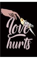 Bird Owner Journals - Cockatiel Love Hurts: 100 Page Lined Journal 6 x 9 Black Book