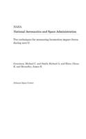 Two Techniques for Measuring Locomotion Impact Forces During Zero G