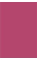 Dusty Rose 101 - Lined Notebook: Medium Ruled, Soft Cover, 6 x 9 Journal, 101 Pages