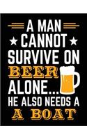 A Man Cannot Survive On Beer Alone... He Also Needs A Boat