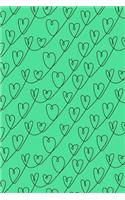 Journal Notebook Scribbly Hearts Pattern 4: 110 Page Lined and Numbered Journal With Index Pages In Portable 6 x 9 Size, Perfect For Writing, Taking Notes, List Making, Journaling and Doodling(49 My Favorite Lined Journal 2)