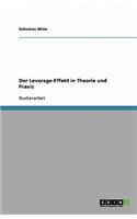 Der Leverage-Effekt in Theorie und Praxis