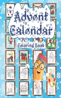 Advent Calendar: Coloring Book for Kids