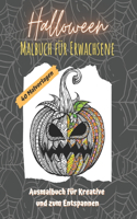 Halloween-Malbuch für Erwachsene: 40 Malvorlagen - Ausmalbuch für Kreative und zum Entspannen: Schaurig schöne Ausmalbilder