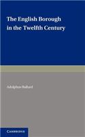 English Borough in the Twelfth Century