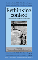 Rethinking Context