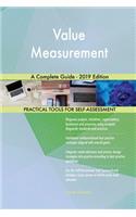 Value Measurement A Complete Guide - 2019 Edition