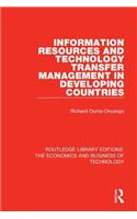 Information Resources and Technology Transfer Management in Developing Countries
