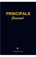 Kindergarten principal appreciation gift journal: Blue cover lined notebook to write in - Teachers gift idea