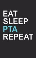 Eat Sleep PTA Repeat: Cute Notebook Gift for School Volunteer Appreciation (Journal, Diary)