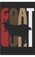 Goat Notebook - Vintage Goat Diary - Funny Goat Lover Gift - Goat Journal