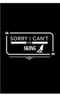 Sorry I Can't I'm Skiing