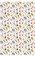Soccer Pattern - Goal Score Stadium Champion 15: Blank Sketch Paper Notebook with frame for Soccer or Ball Sports Lovers