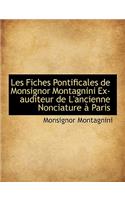 Les Fiches Pontificales de Monsignor Montagnini Ex-Auditeur de L'Ancienne Nonciature Paris