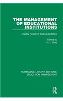 The Management of Educational Institutions