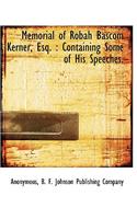 Memorial of Robah BASCOM Kerner, Esq.