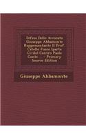 Difesa Dello Avvocato Giuseppe Abbamonte Rappresentante Il Prof. Catello Fusco (Parte Civile) Contro Paolo Conte ... - Primary Source Edition