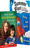 Getting Students and Parents Ready for Third Grade (Spanish) 2-Book Set: (Learn-At-Home)