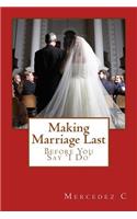 Making Marriage Last
