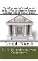 Development of small scale industries in chittoor district and the role of Indian Bank