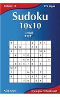 Sudoku 10x10 - Difícil - Volume 11 - 276 Jogos: (11 Sudoku)