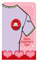 Valentine's Day Button - You're a Purr-R-Fect Valentine: (Button)