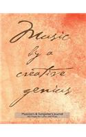 Musician's and Songwriter's Journal 160 pages for Lyrics & Music