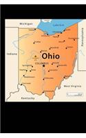 Map of Ohio Journal: 150 Page Lined Notebook/Diary