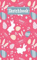 Sketchbook: 8.5 x 11 Notebook for Creative Drawing and Sketching Activities with Happy Easter Themed Cover Design